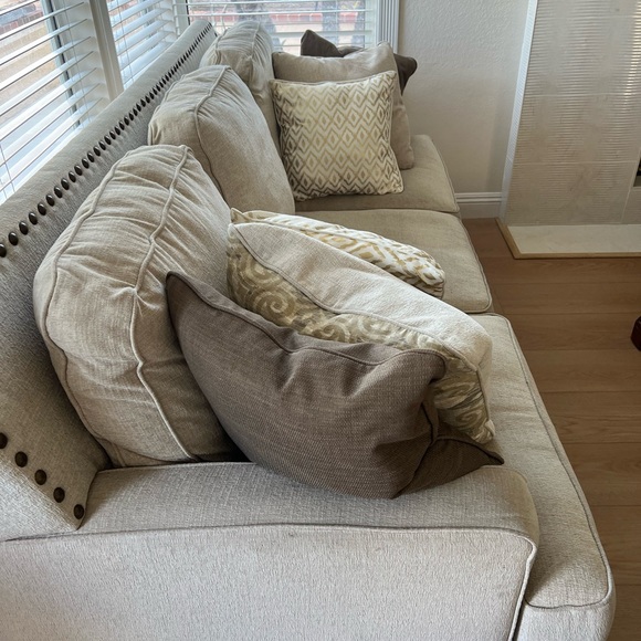 Cream and Brown Plush Accent Pillows for Cozy Decor